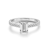 Emerald Cut Diamond Engagement Ring - Dracakis Jewellers